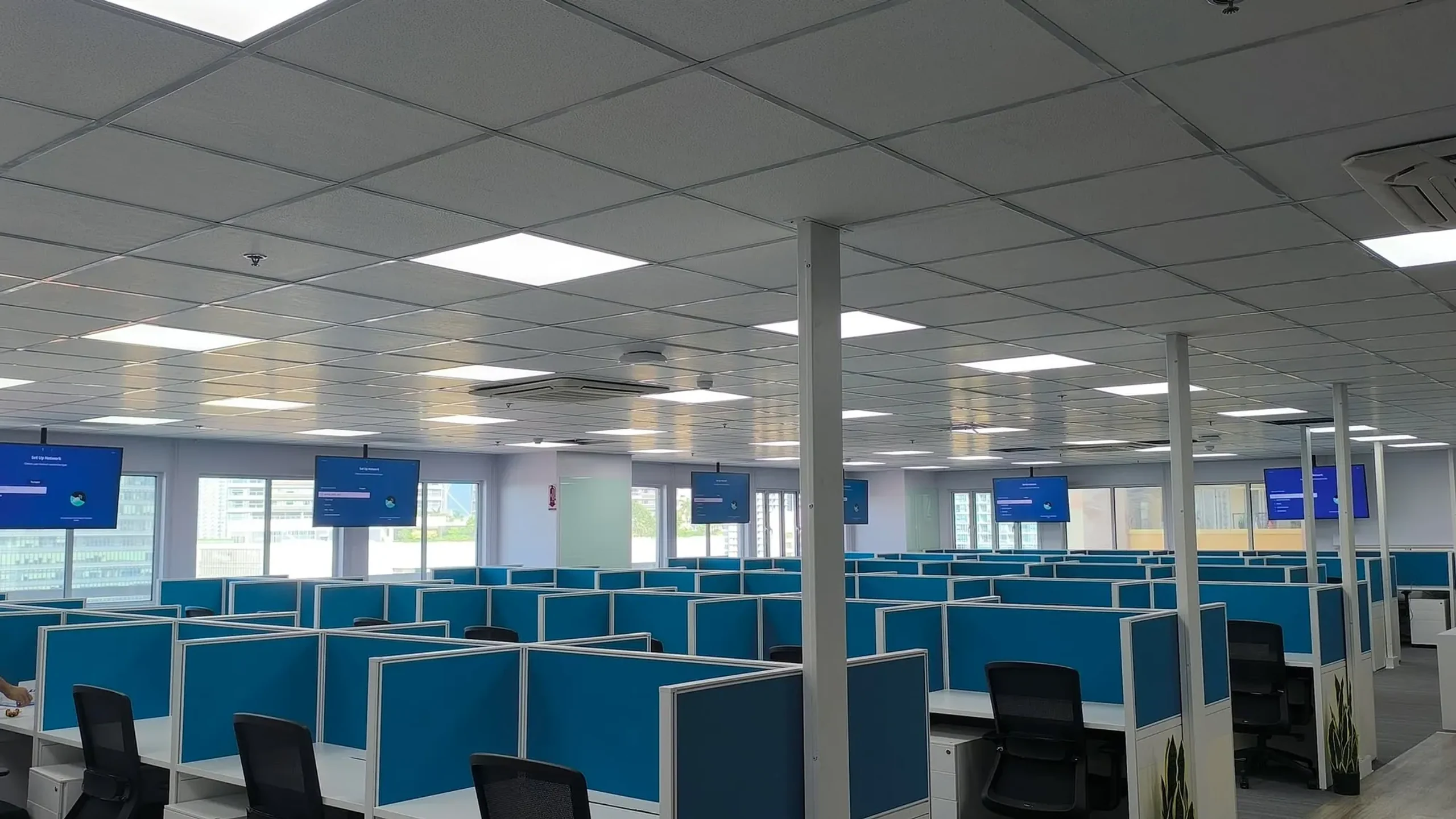 Unisys — design and build office fit-out by Ground Up at Citynet Central, Mandaluyong City — view 2 of 12